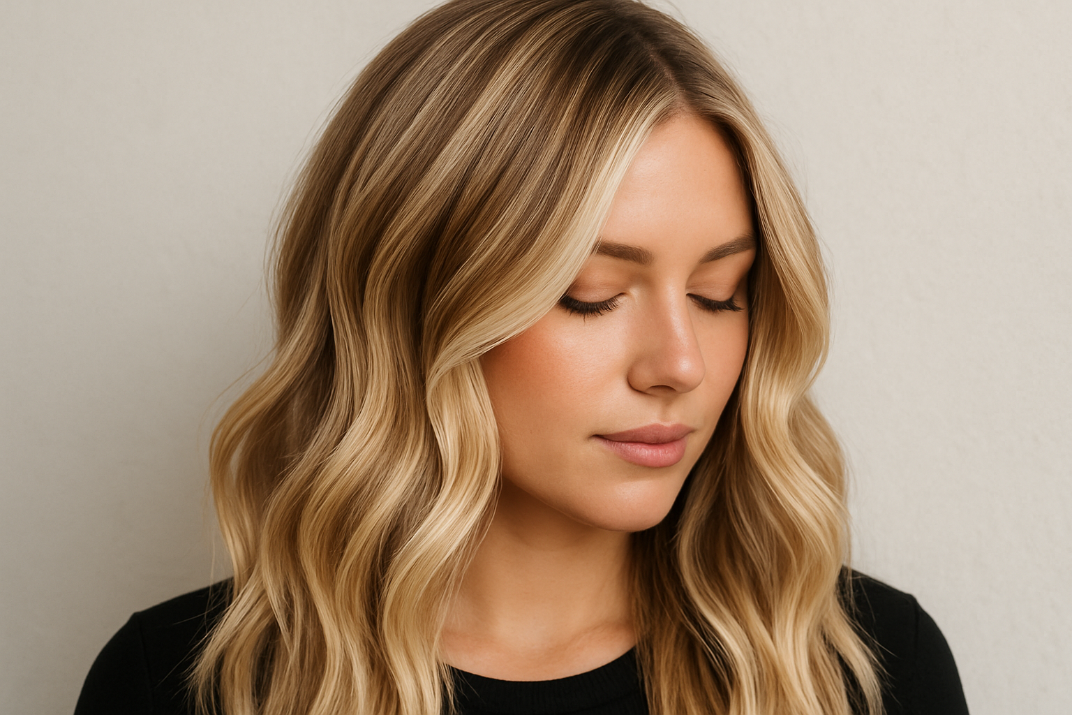 Dimensional blonding technique for radiant, natural-looking blonde hair